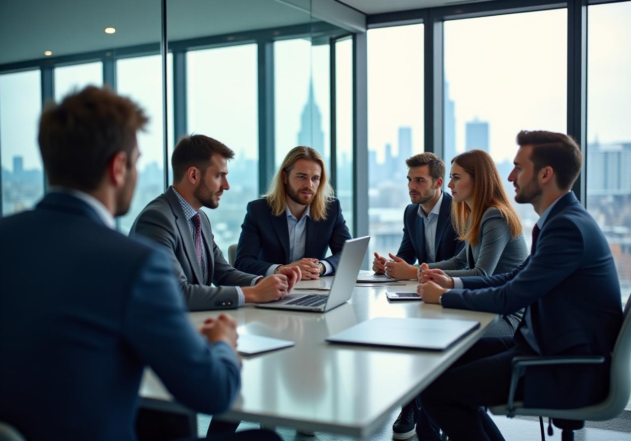 HR strategy meeting in a modern London office